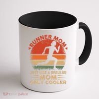 Runner Mom Marathon Race Track And Field Mothers Day Gift Coffee Mug thumb 1