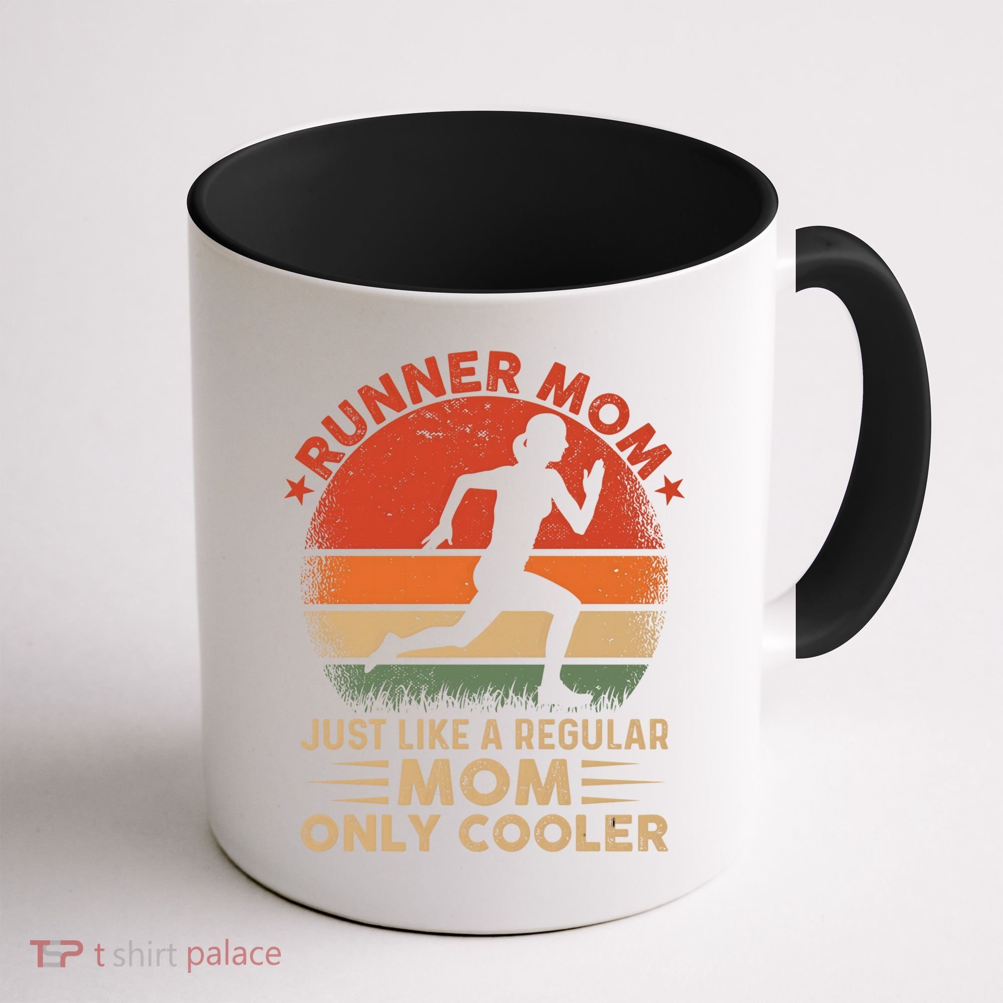 Runner Mom Marathon Race Track And Field Mothers Day Gift Coffee Mug