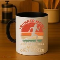 Runner Mom Marathon Race Track And Field Mothers Day Gift Coffee Mug thumb 4