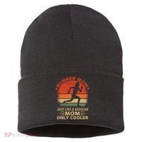Runner Mom Marathon Race Track And Field Mothers Day Gift Sustainable Knit Beanie thumb 0