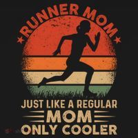 Runner Mom Marathon Race Track And Field Mothers Day Gift Sustainable Knit Beanie thumb 2