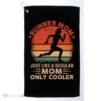 Runner Mom Marathon Race Track And Field Mothers Day Gift Golf Towel thumb 0