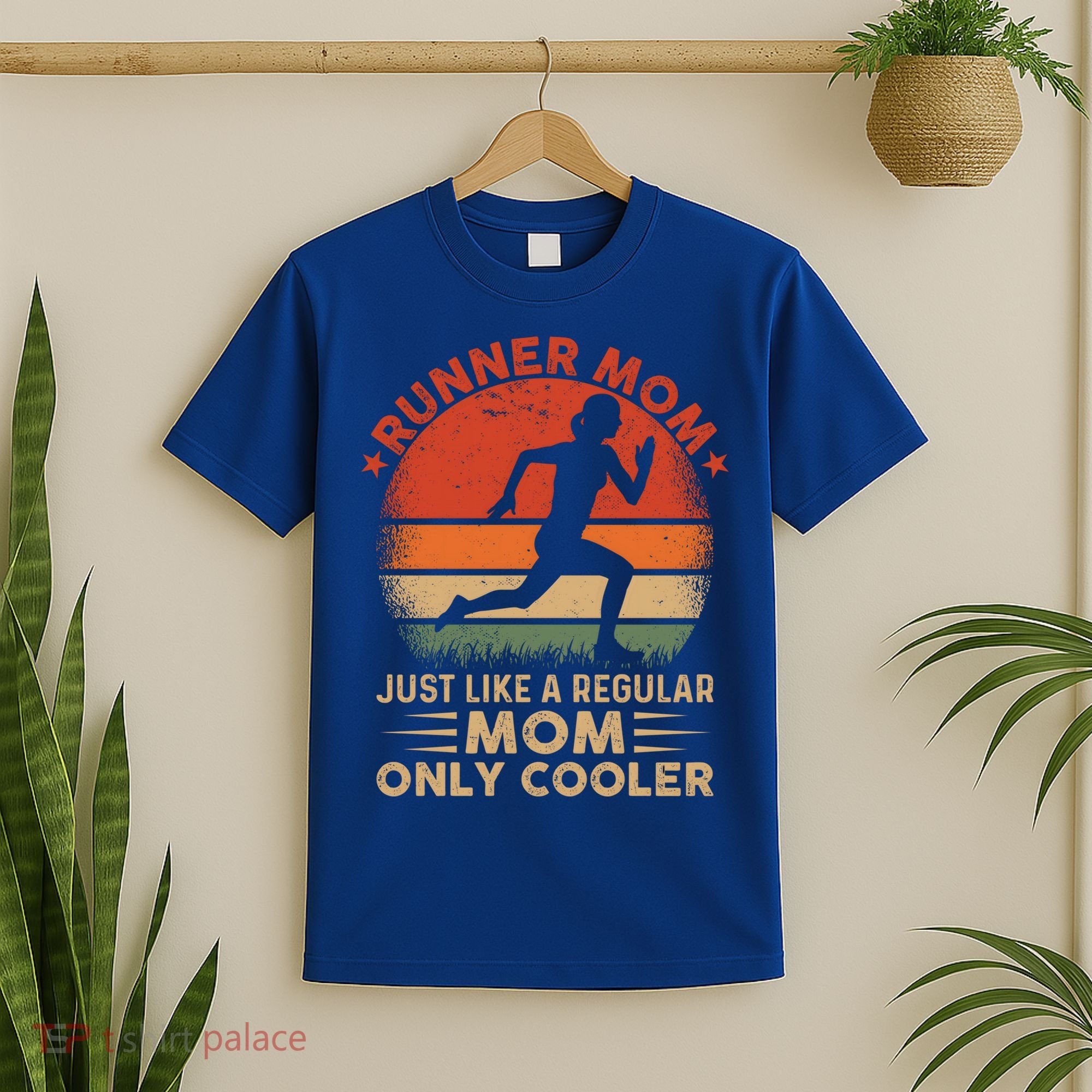 Runner Mom Marathon Race Track And Field Mothers Day Gift T-Shirt