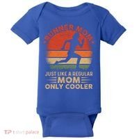Runner Mom Marathon Race Track And Field Mothers Day Gift Baby Bodysuit thumb 0