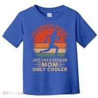 Runner Mom Marathon Race Track And Field Mothers Day Gift Toddler T-Shirt thumb 0