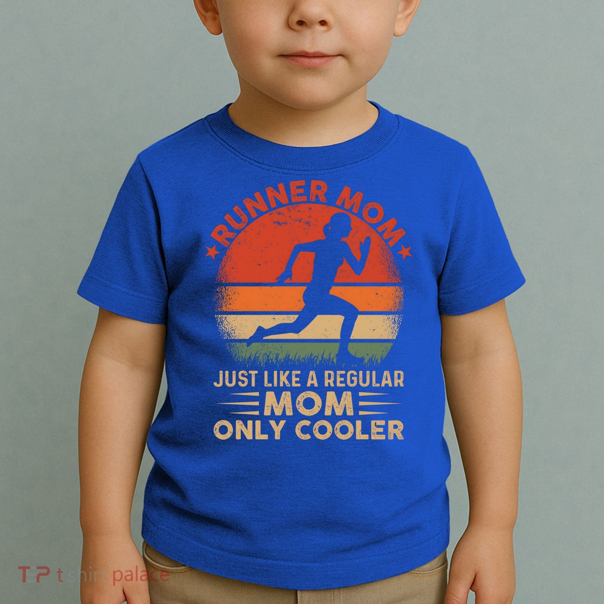 Runner Mom Marathon Race Track And Field Mothers Day Gift Toddler T-Shirt