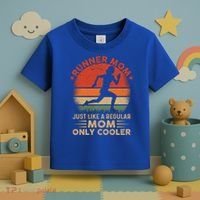 Runner Mom Marathon Race Track And Field Mothers Day Gift Toddler T-Shirt thumb 3