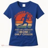 Runner Mom Marathon Race Track And Field Mothers Day Gift Women's T-Shirt thumb 0