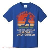 Runner Mom Marathon Race Track And Field Mothers Day Gift Kids T-Shirt thumb 0