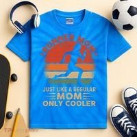 Runner Mom Marathon Race Track And Field Mothers Day Gift Kids Tie-Dye T-Shirt thumb 2