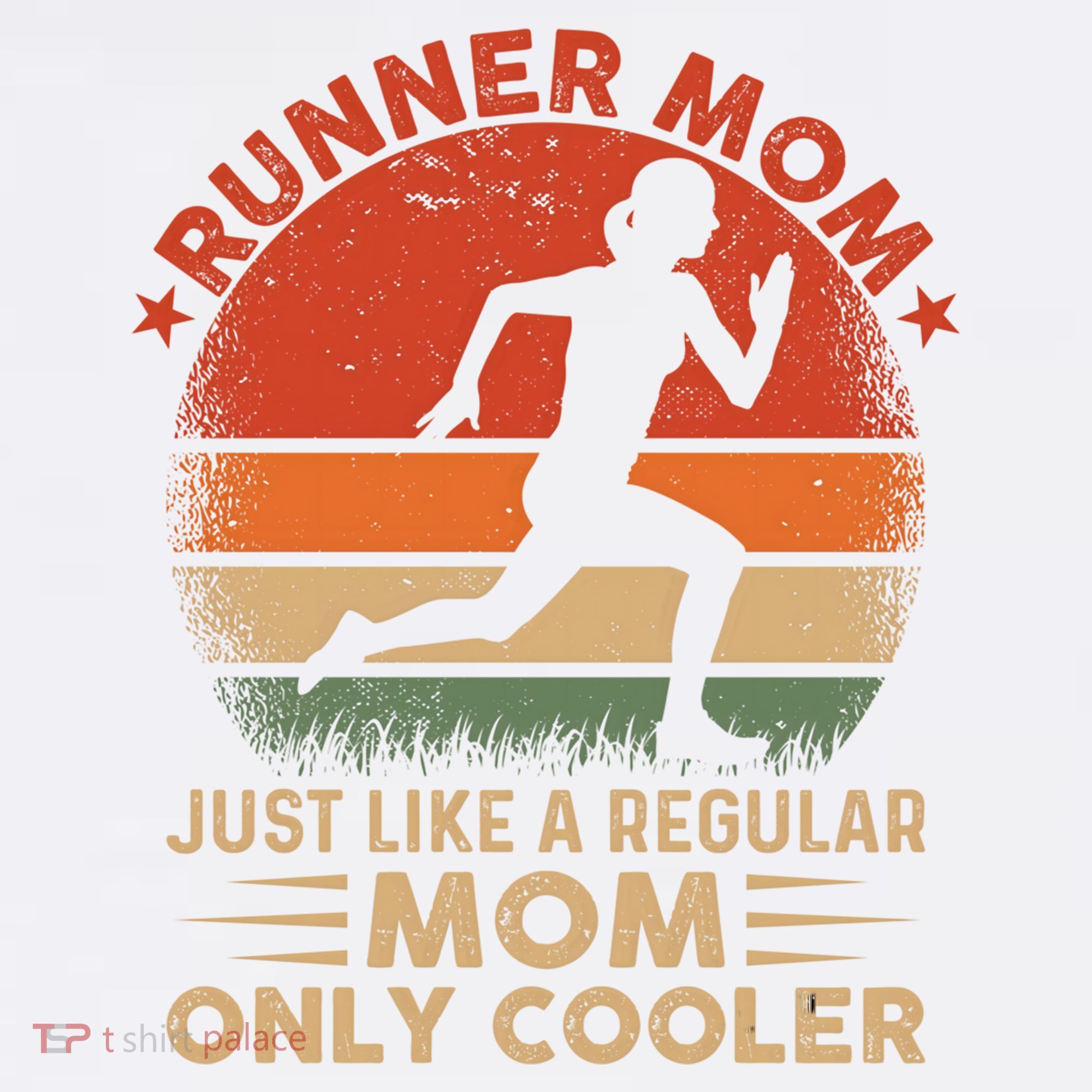 Runner Mom Marathon Race Track And Field Mothers Day Gift Garment-Dyed Sweatshirt