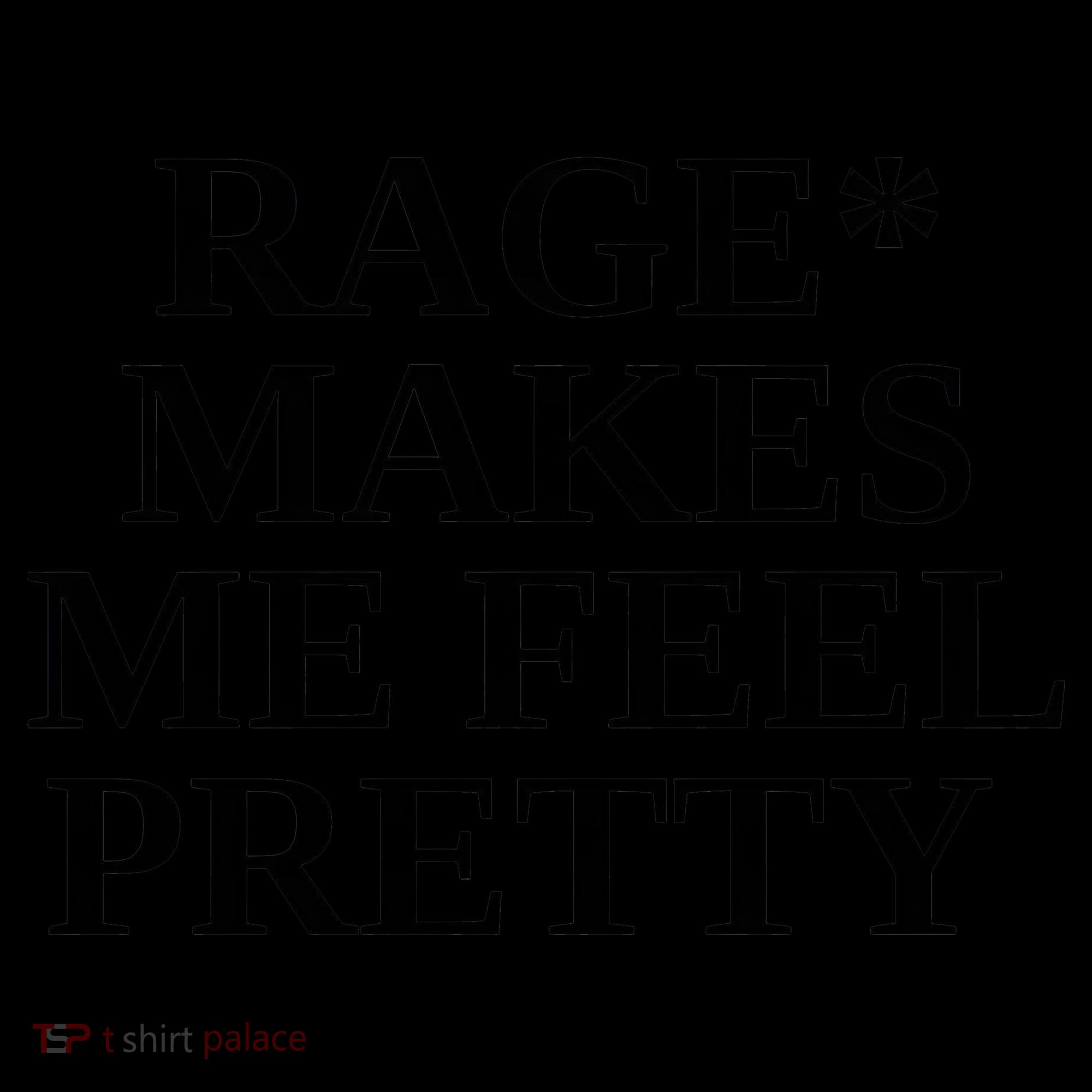 Rage Makes Me Feel Pretty Kids Colorblock Raglan Jersey