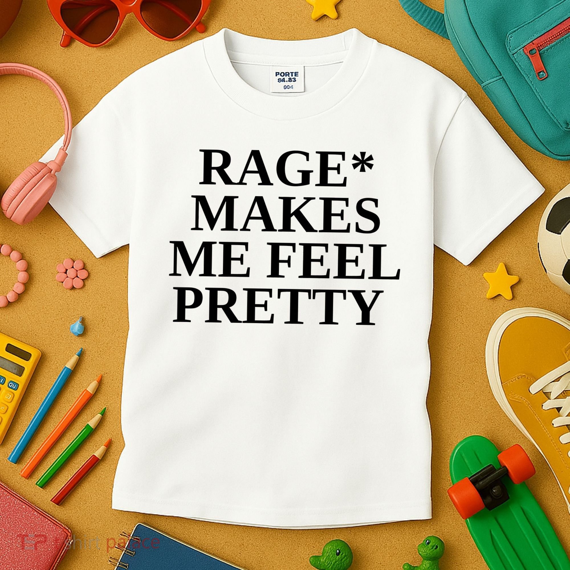 Rage Makes Me Feel Pretty Kids T-Shirt