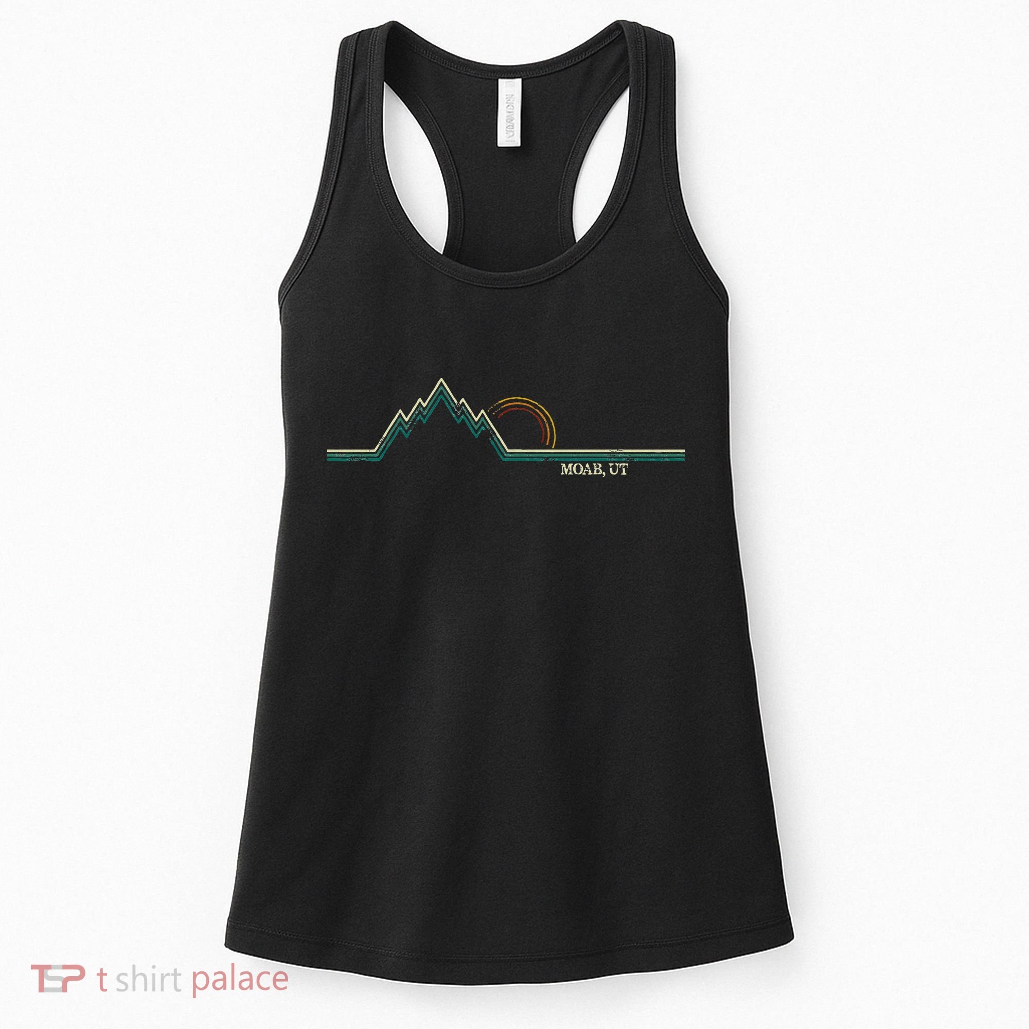 Retro Mountains Moab Utah Summer Hiking Women's Tank Top