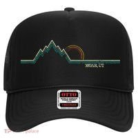 Retro Mountains Moab Utah Summer Hiking Hat thumb 0