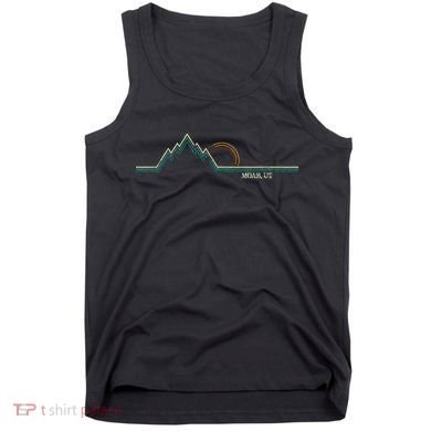 Retro Mountains Moab Utah Summer Hiking Tank Top