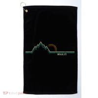 Retro Mountains Moab Utah Summer Hiking Golf Towel thumb 0