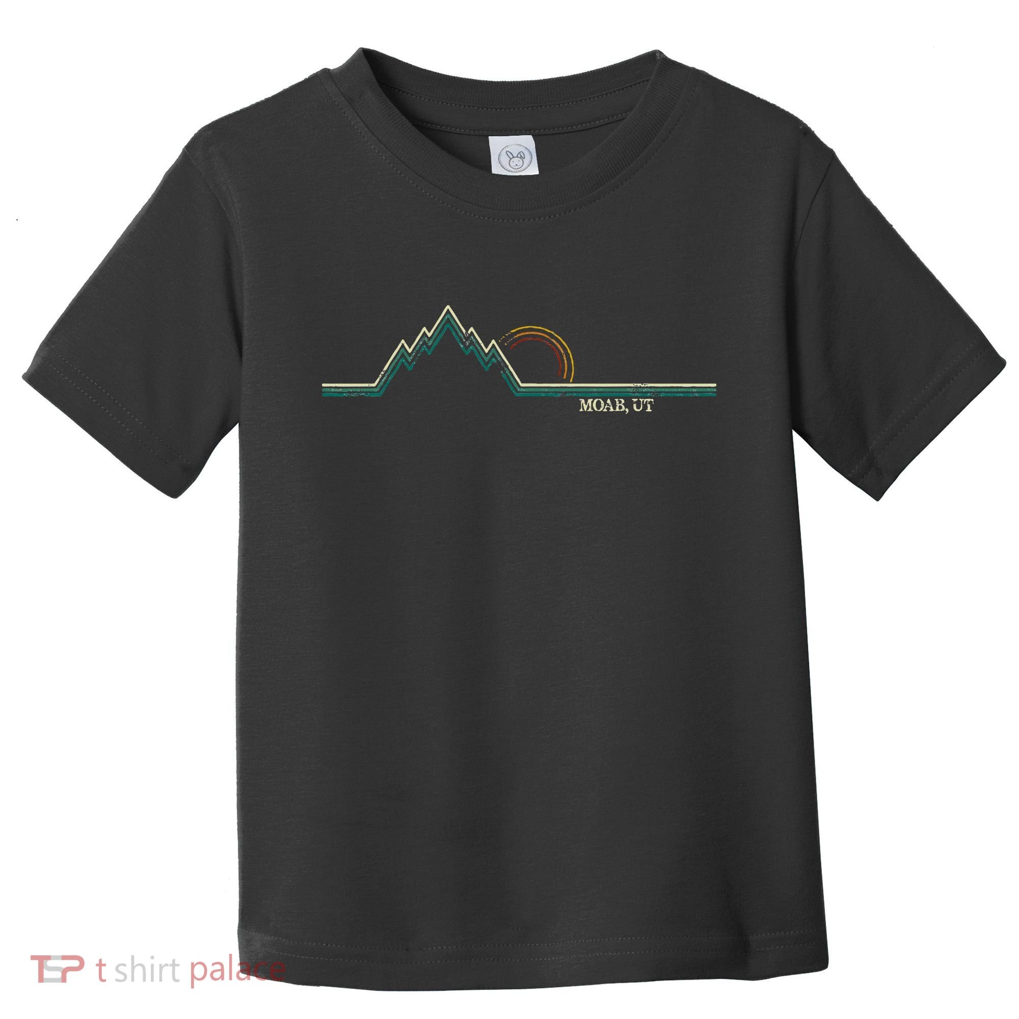 Retro Mountains Moab Utah Summer Hiking Toddler T-Shirt