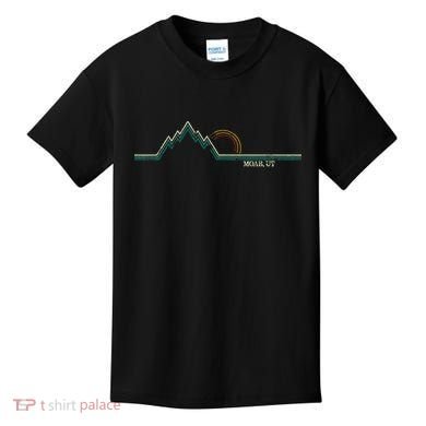 Retro Mountains Moab Utah Summer Hiking Kids T-Shirt