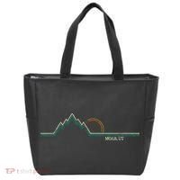 Retro Mountains Moab Utah Summer Hiking Tote Bag thumb 0