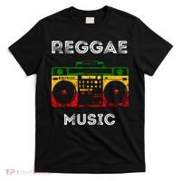 Reggae Music Musicbox Boombox Rastafari Roots Rasta Reggae T-Shirt thumb 0