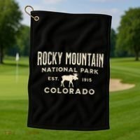 Rocky Mountain National Park Golf Towel thumb 1