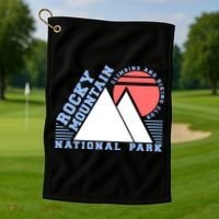 Rocky Mountain National Park Golf Towel thumb 1