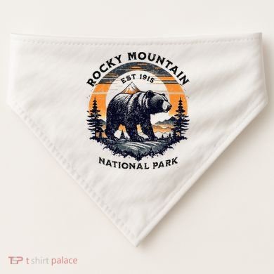 Rocky Mountain National Park USA-Made Doggie Bandana