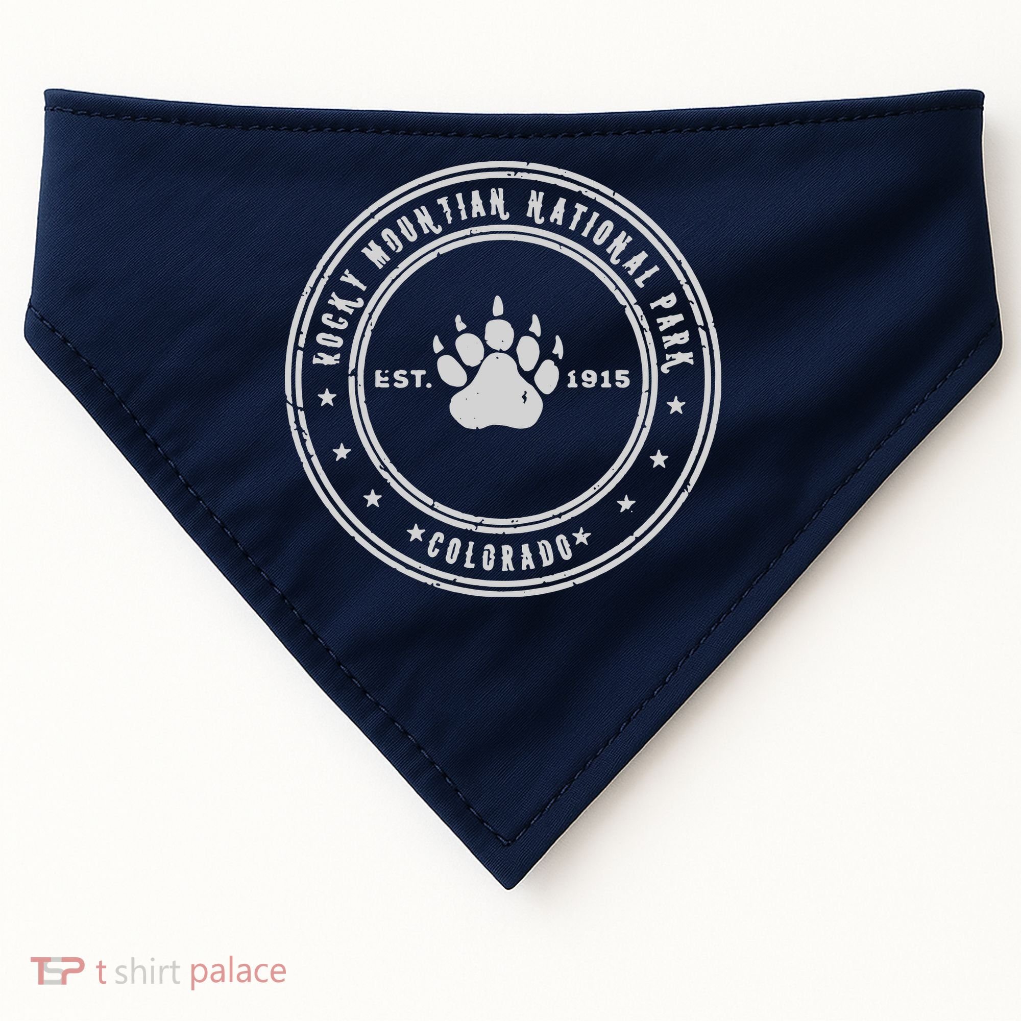 Rocky Mountain National Park USA-Made Doggie Bandana