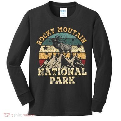 Rocky Mountain National Park Kids Long Sleeve Shirt