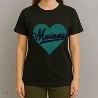 Retro Mariners Nickname Vintage Mariners Heart T-Shirt thumb 4