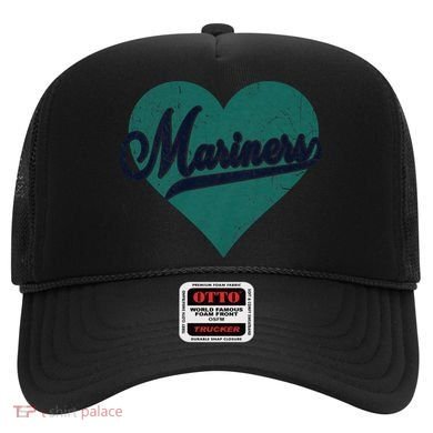Retro Mariners Nickname Vintage Mariners Heart Hat
