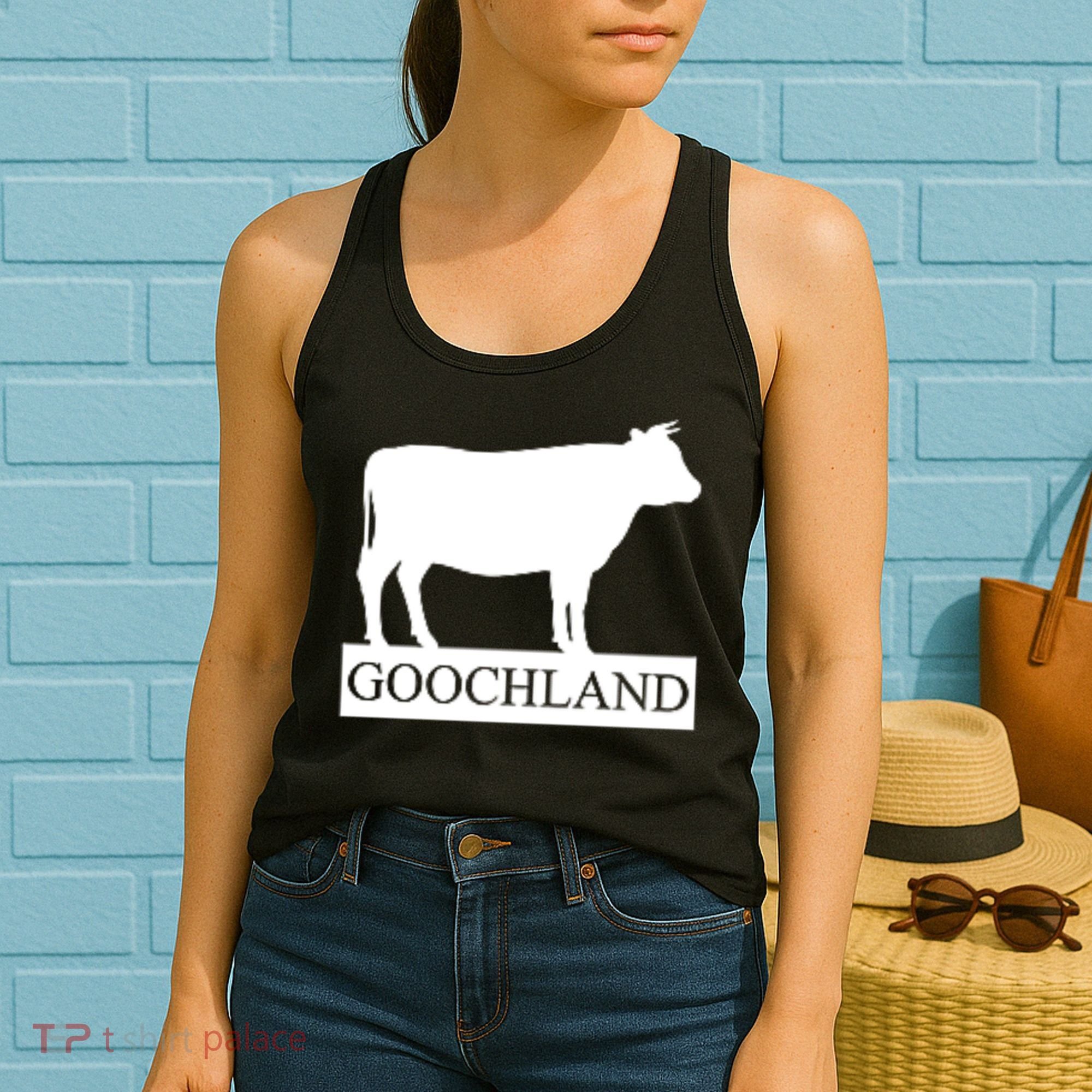 Rich Men North Of Richmond Goochland Cow Funny Women's Tank Top