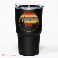 Retro Mountain Nature Sunset Tumbler thumb 0