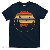 Retro Mountain Nature Sunset T-Shirt thumb 0