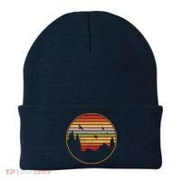 Retro Mountain Nature Sunset Beanie thumb 0