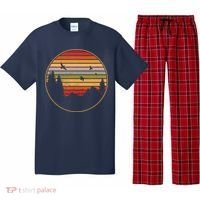 Retro Mountain Nature Sunset Pajama Set thumb 0