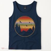 Retro Mountain Nature Sunset Tank Top thumb 2