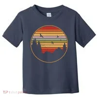 Retro Mountain Nature Sunset Toddler T-Shirt thumb 0