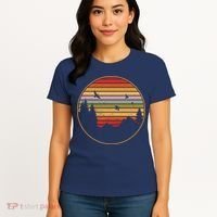 Retro Mountain Nature Sunset Women's T-Shirt thumb 4