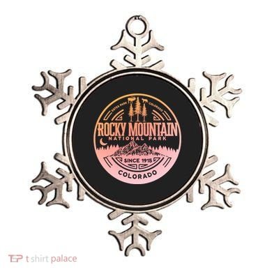 Rocky Mountain National Park Minimalist Design Seal  Ornament