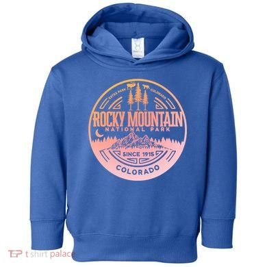 Rocky Mountain National Park Minimalist Design Seal  Toddler Hoodie