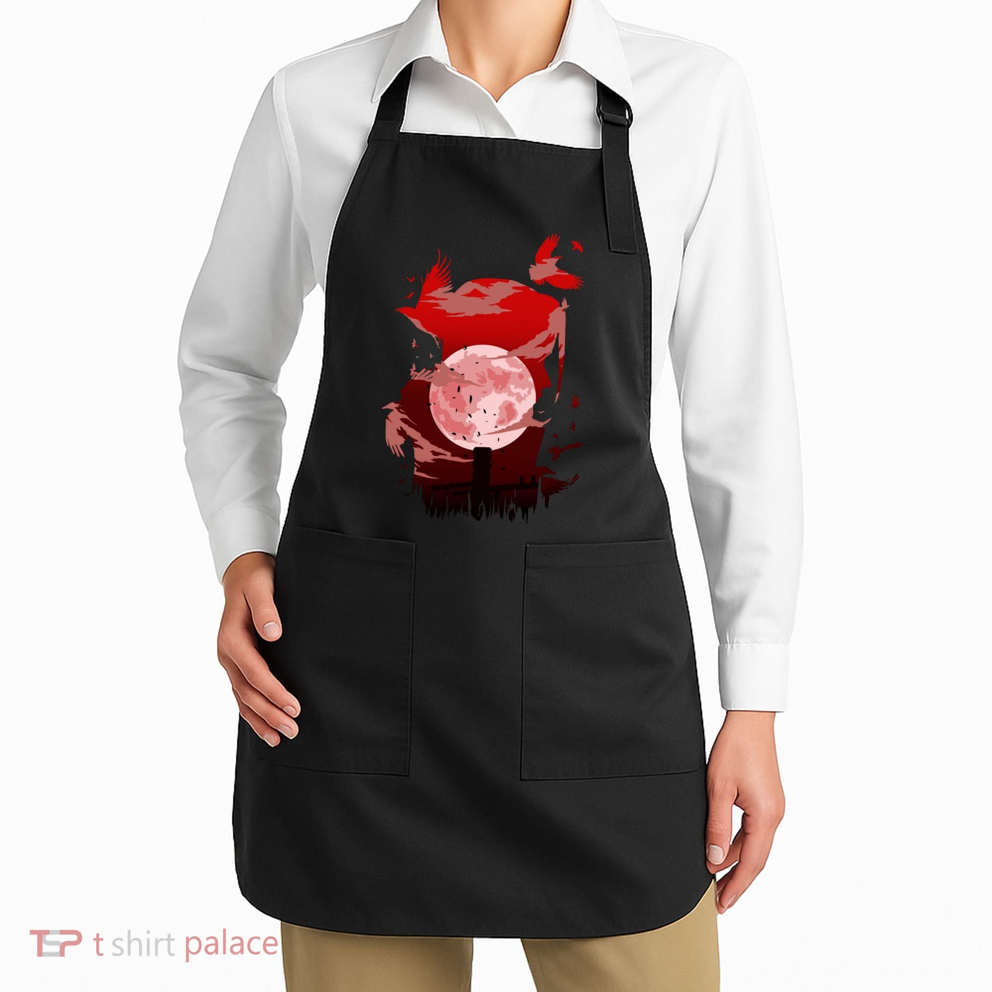Red Moon Ninja Apron