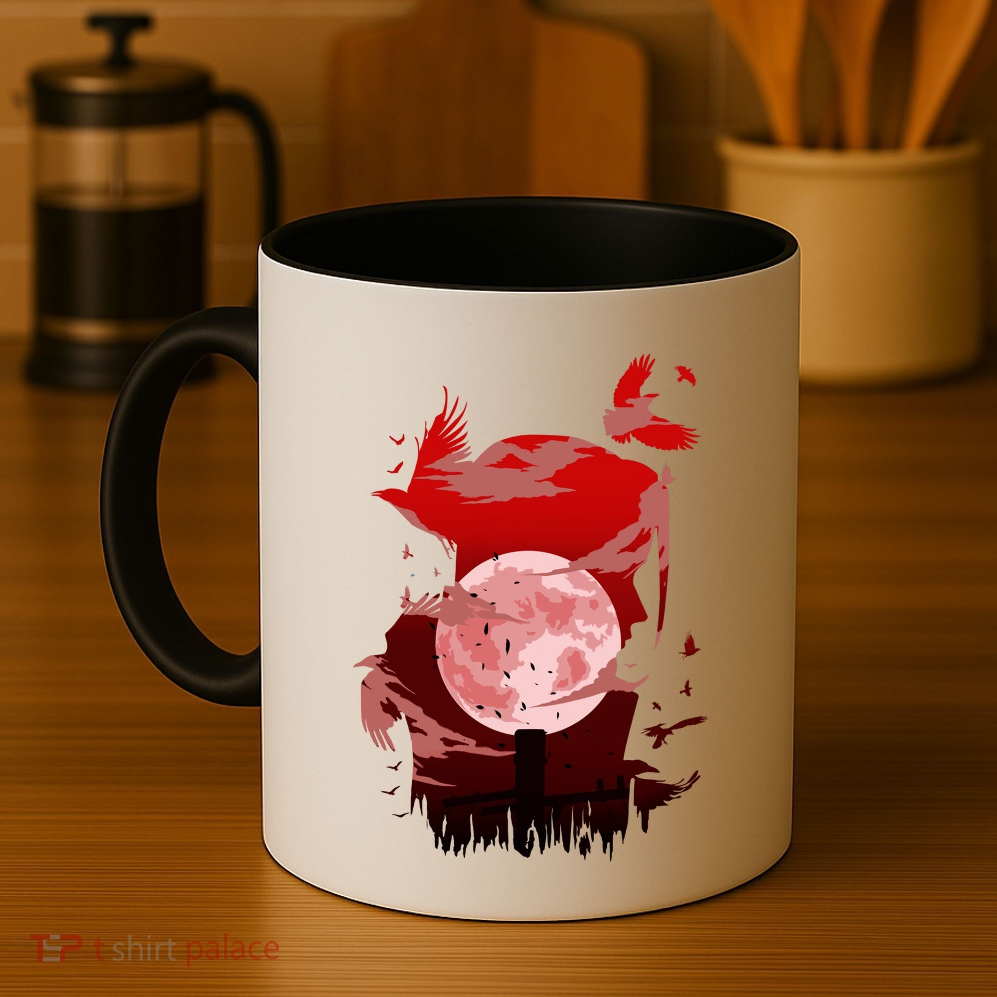 Red Moon Ninja Coffee Mug