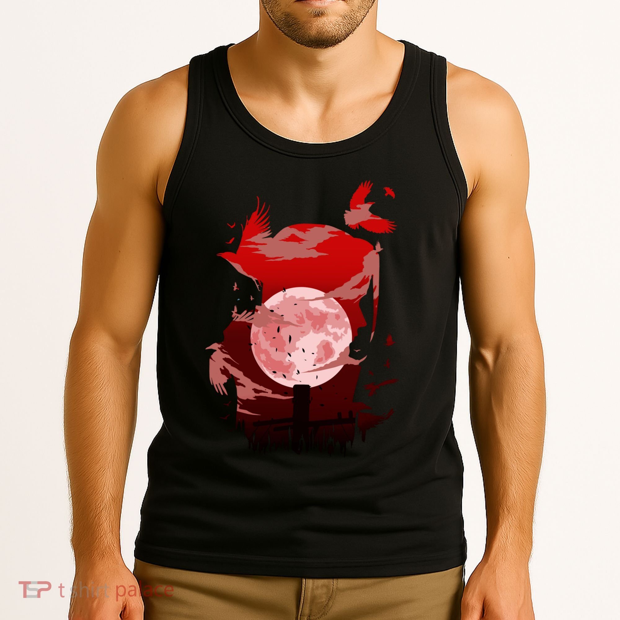 Red Moon Ninja Tank Top