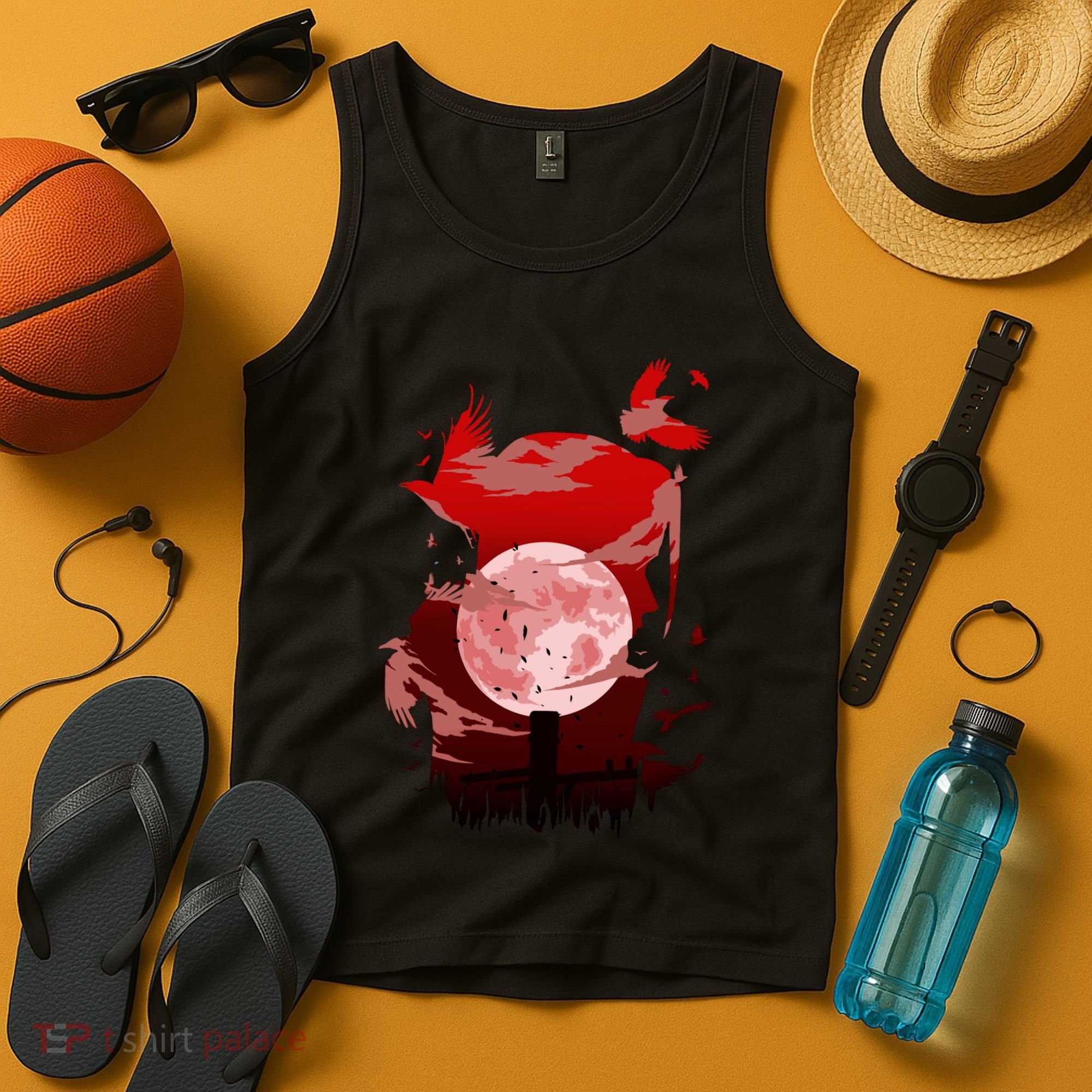 Red Moon Ninja Tank Top