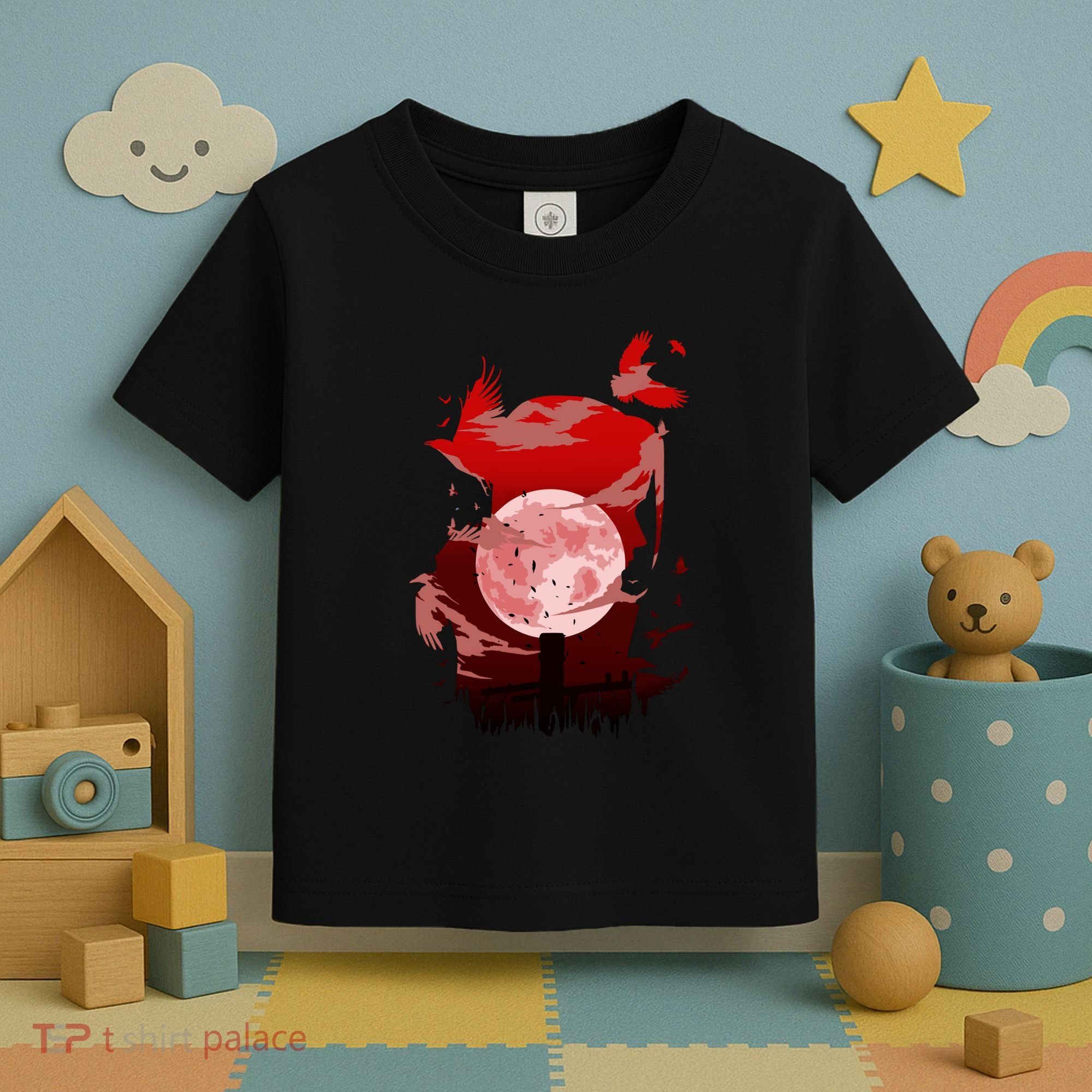 Red Moon Ninja Toddler T-Shirt