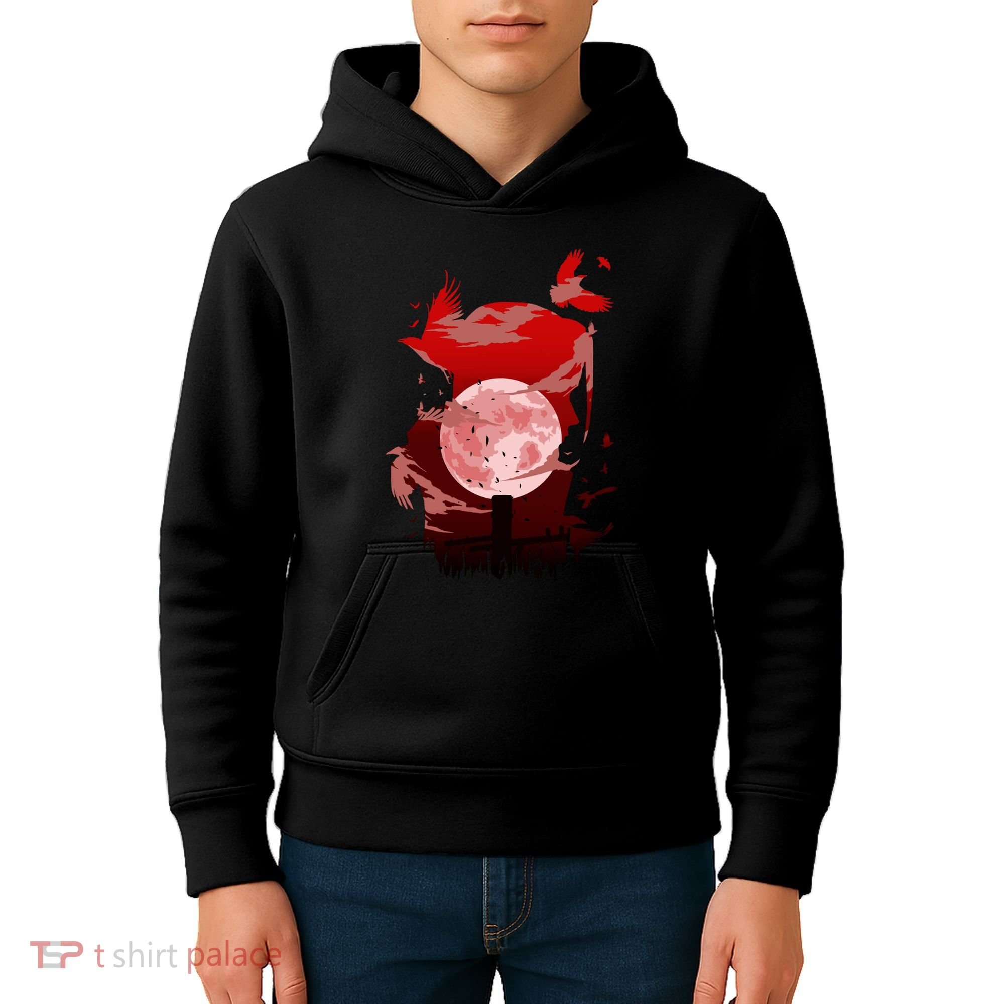 Red Moon Ninja Kids Hoodie