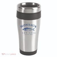 Retro Montauk New York Fishing 16oz Travel Tumbler thumb 0