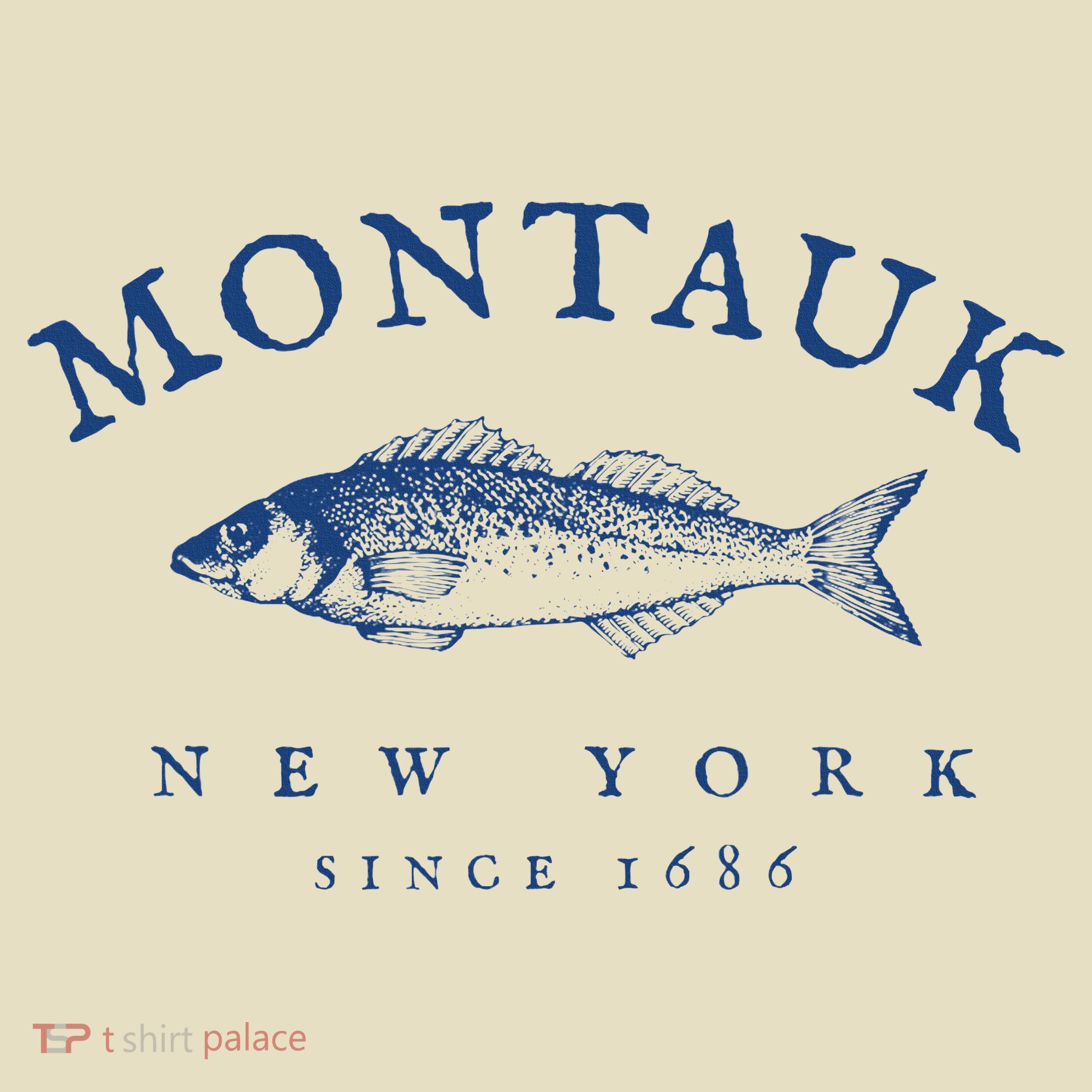 Retro Montauk New York Fishing Comfort Colors Boxy T-Shirt